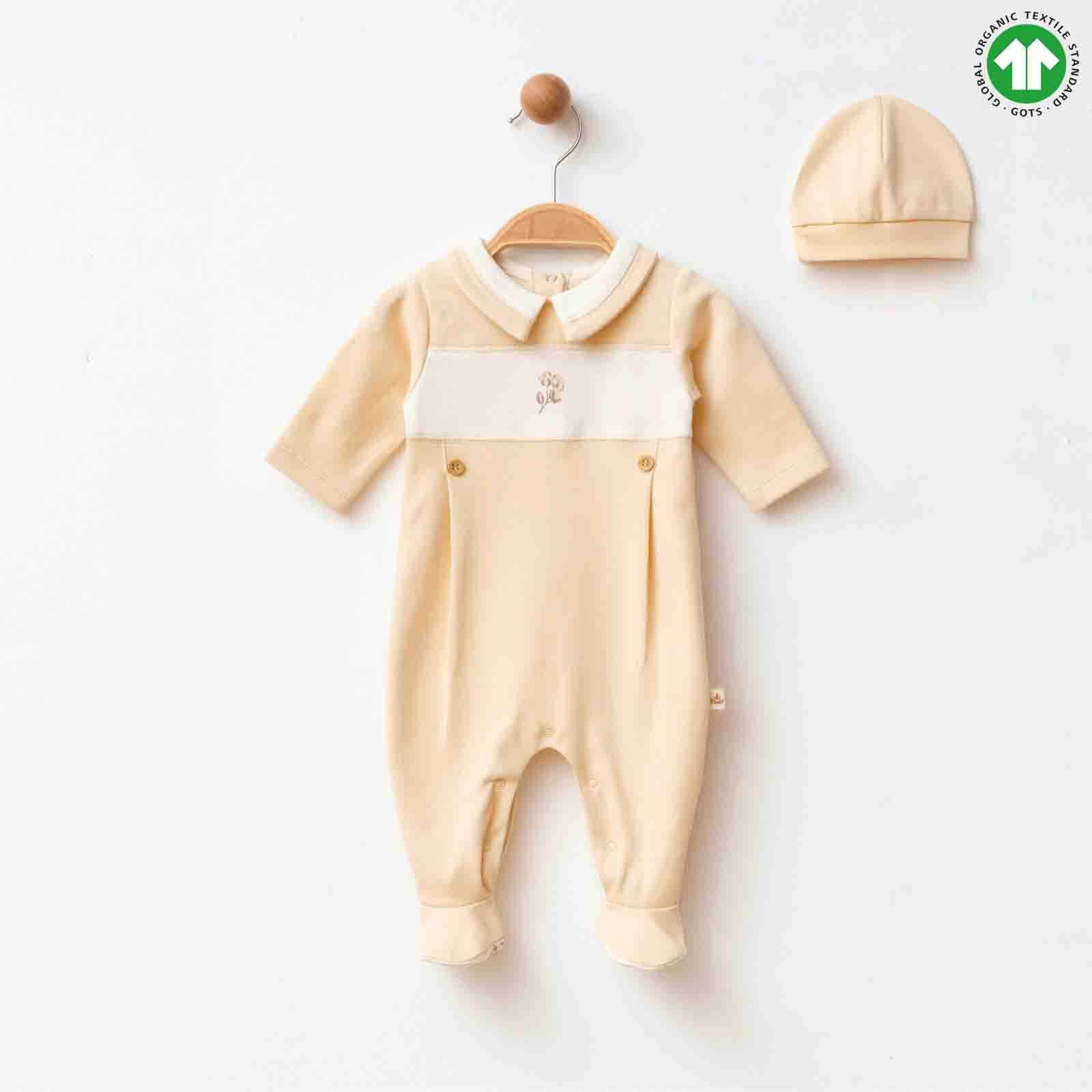 ESL-2241 ŞAPKALI BEJ TULUM