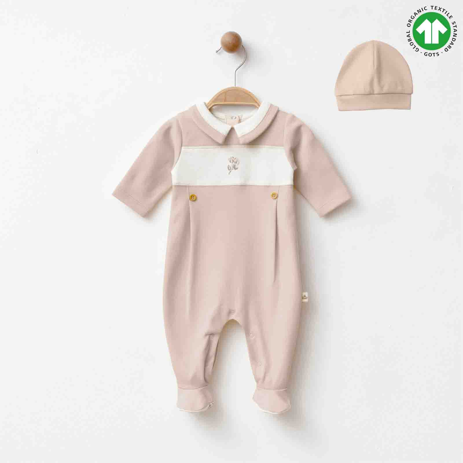 ESL-2241 ŞAPKALI KAHVE TULUM