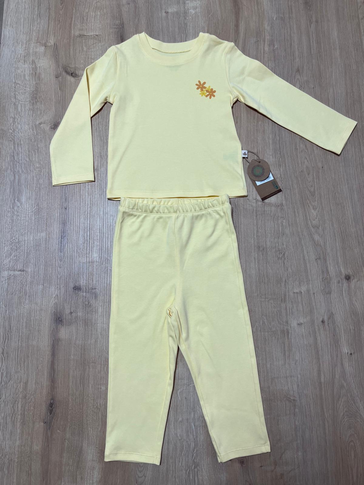 ESL-2093-SARI PİJAMA TAKIMI-V2