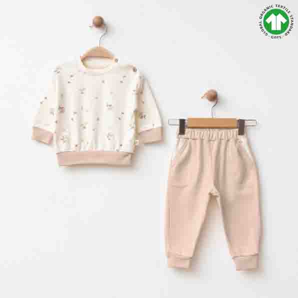 ESL-2245 ORGANİK BEYAZ İKİLİ TAKIM