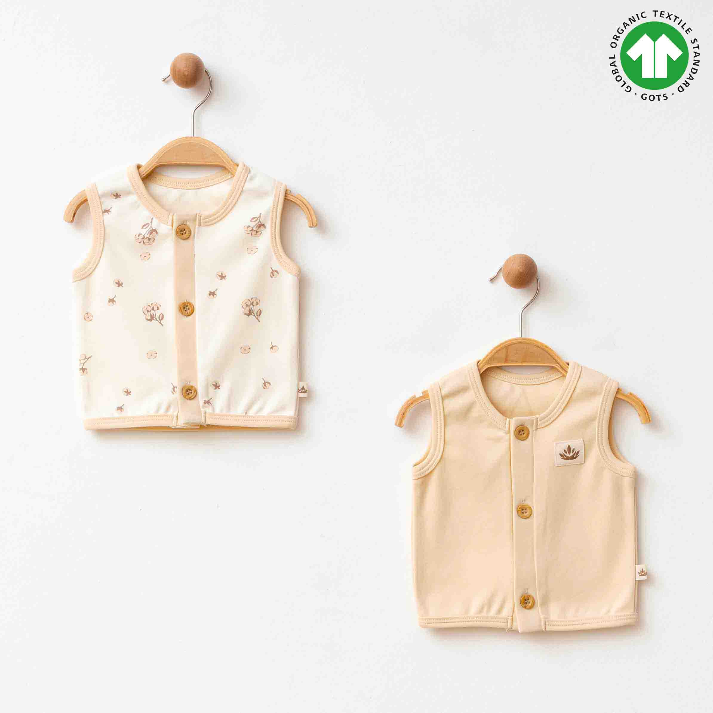 ESL-2249 ORGANİK EKRU YELEK