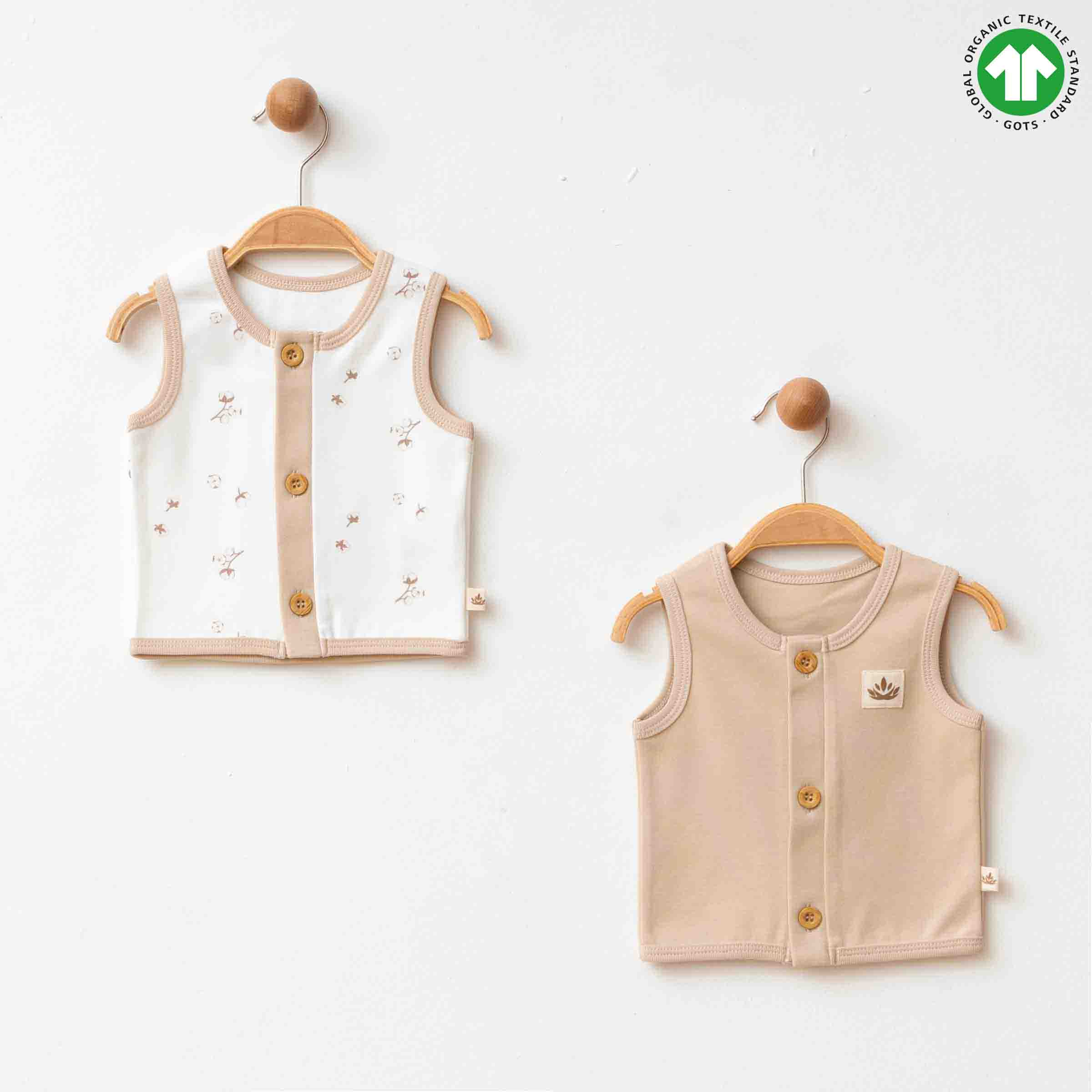 ESL-2249 ORGANİK BEYAZ YELEK