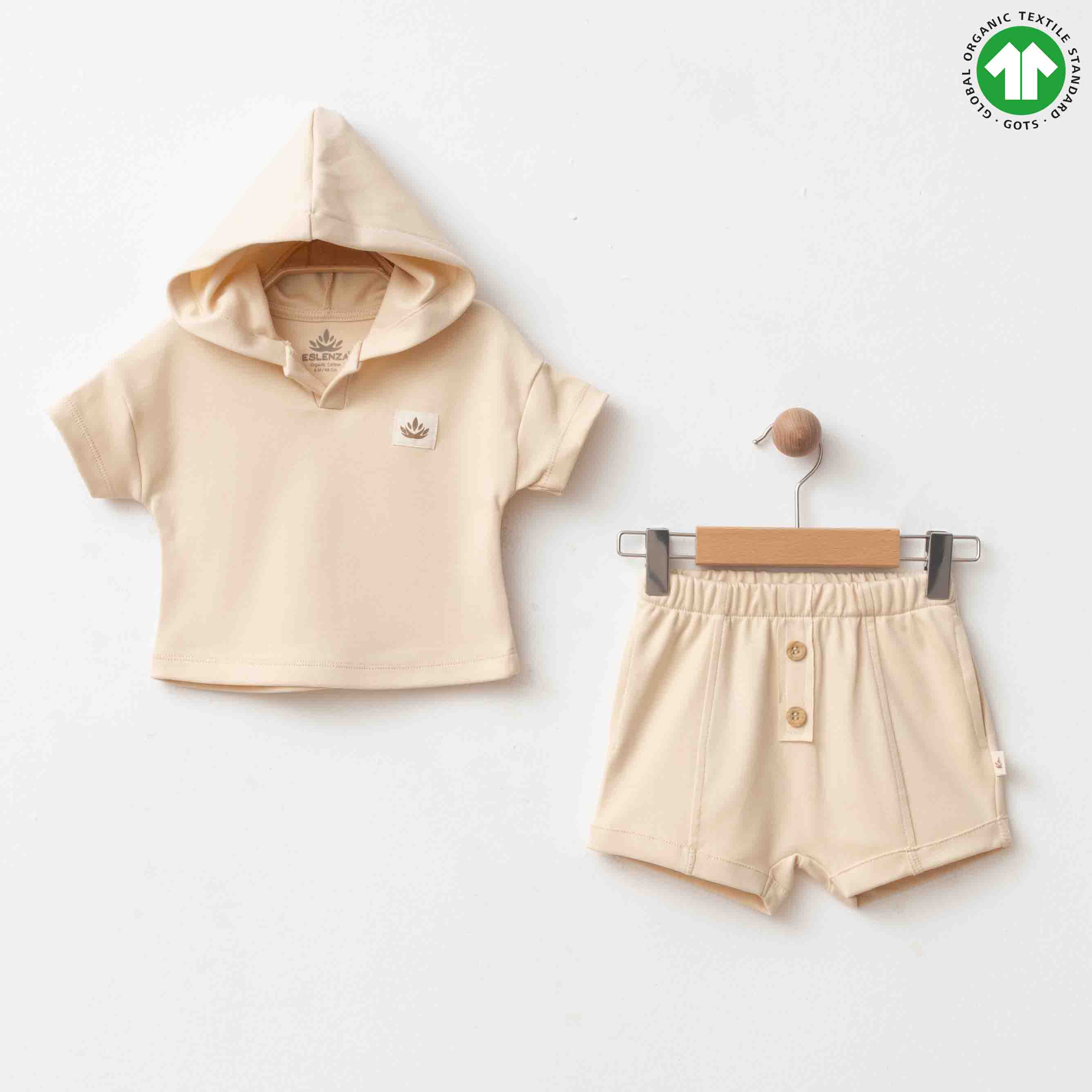 ESL-2288 ORGANİK BEJ İKİLİ TAKIM