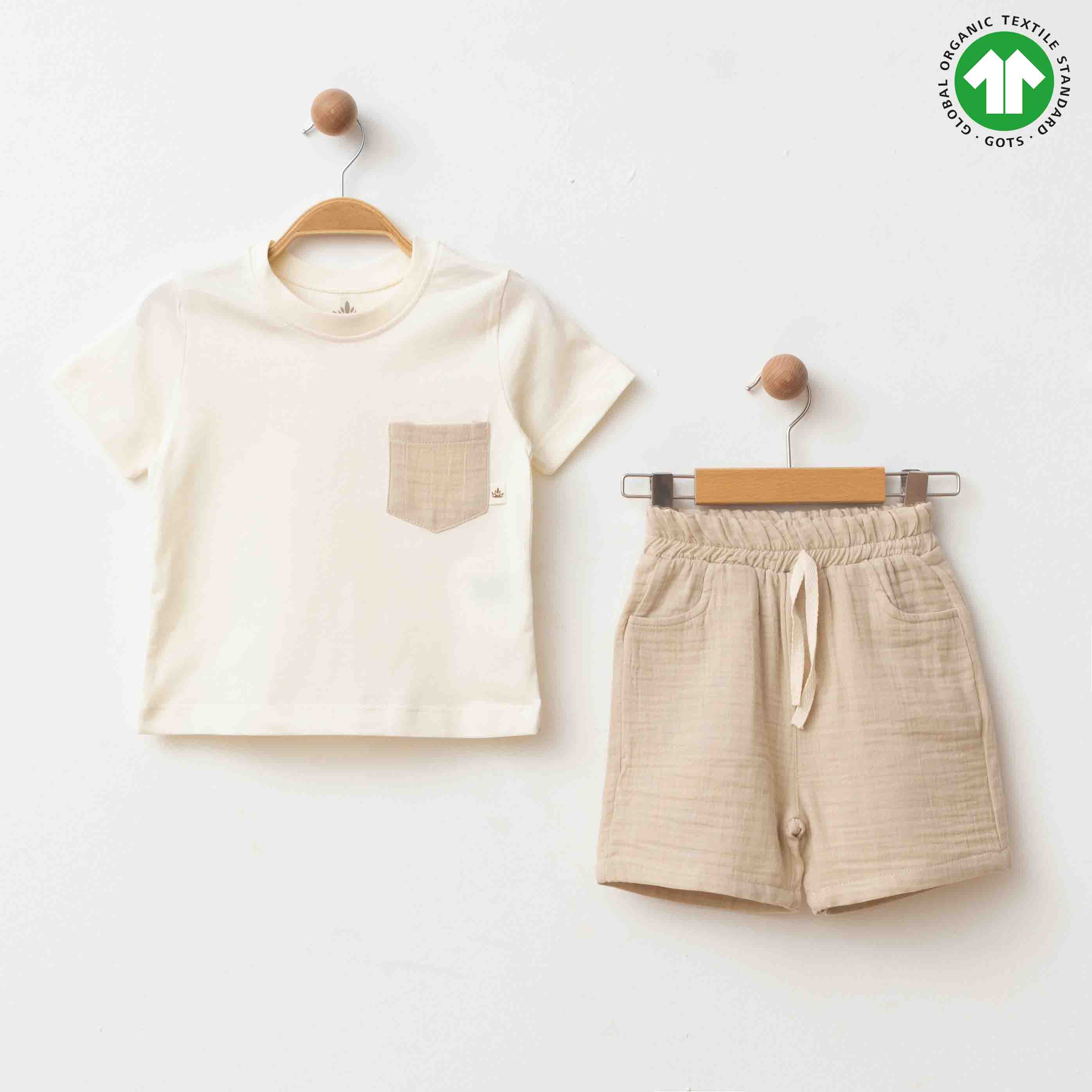 ESL-2283 KREM İKİLİ TAKIM